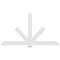 Ekena Millwork Kennewick Architectural Grade PVC Gable Bracket, 96"W x 52"H x 2"D x 6"F, 13/12 Pitch GBP096X52X0206KEN00 - alternate 2